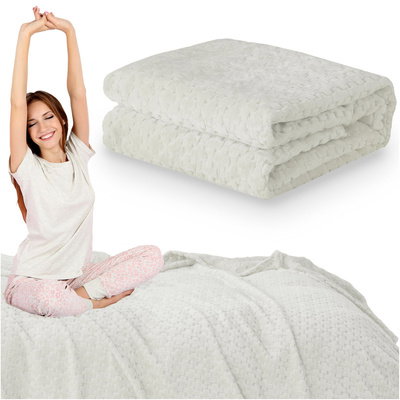 Blanket 160 x 200 Microfiber Embossed Gediz 02