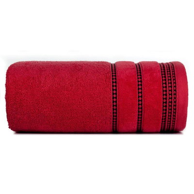 Towel 30 x 50 Cotton Amanda 07 500GSM Czerw