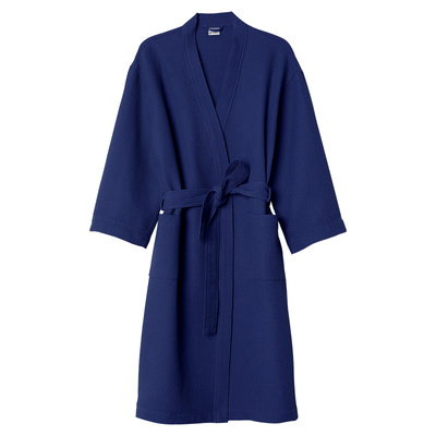 Bavlnený župan Gofer Unisex Vizzy M 05 tmavomodrý