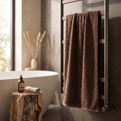Ręcznik Otto 70 x 140 400 g/m2 Bawełniany Brązowy