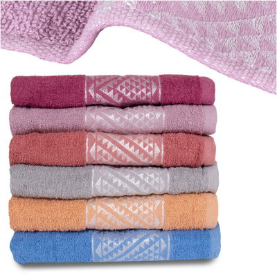 Towel Set 70 x 140 6pcs Cotton Narcis 09