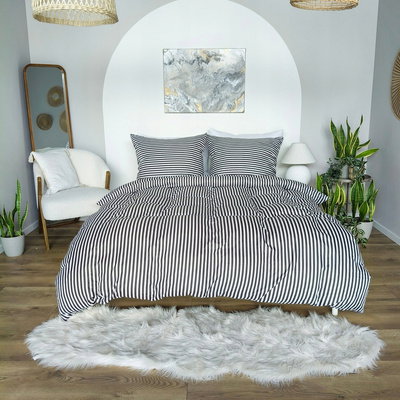 Pościel 220 x 200 3cz Mikrofibra w Pasy Eusebia Home 10
