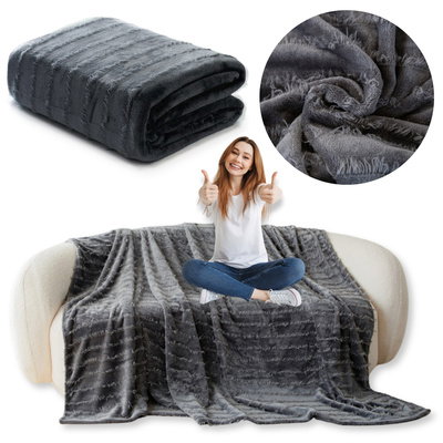 Blanket 200 x 220 Microfiber Embossed Yolanda 02