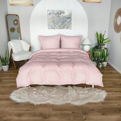 Pościel 140 x 200 2cz Mikrofibra w Pasy Eusebia Home 12