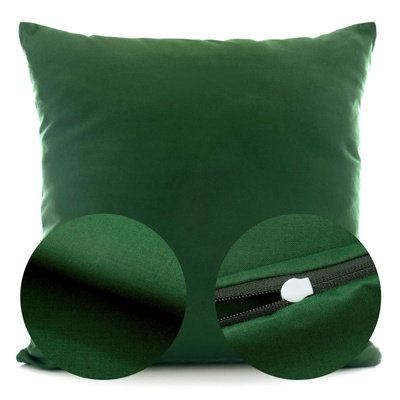 Cotton pillowcase 50 x 50 Uniform Ola Bottle Green