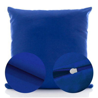 Cotton pillowcase 45 x 45 Single Ola navy blue Cornflower