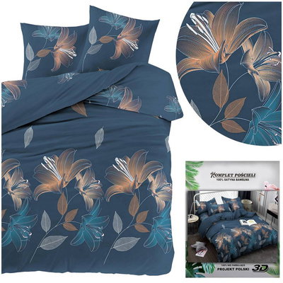 Bedding 160 x 200 3pc Satin Maria 2228