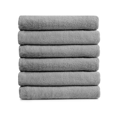 Set of towels 6pcs Tamara Steel 70x140