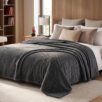 Koc 200 x 220 Mikrofibra Tłoczona Cristián 02