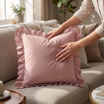 Poszewka 45 x 45 z Falbaną Luxury Jowita 03