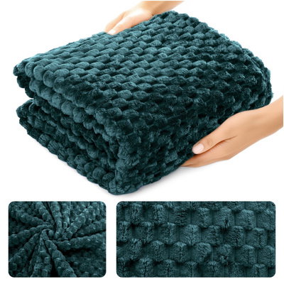 Blanket 200 x 220 Microfiber Embossed Plush Ala 3D Slice 07