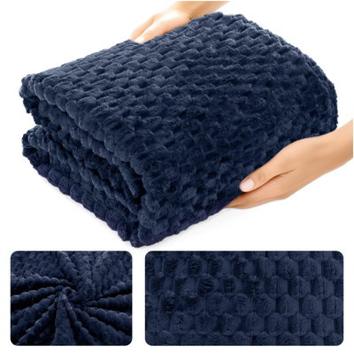 Blanket 200 x 220 Microfiber Embossed Plush Ala 3D Slice 03