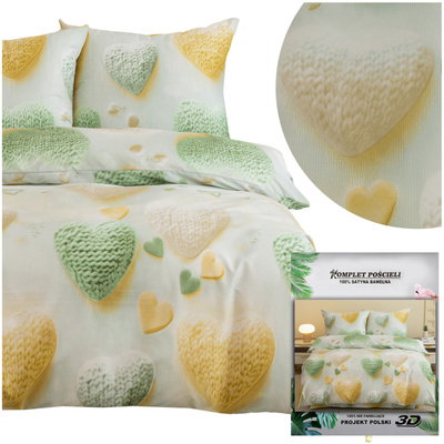 Bedding 160 x 200 3pc Satin Maria 3285