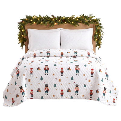 Bedspread 170 x 210 Embossed Christmas Levent 12