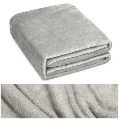Blanket 160 x 200 Microfiber Solid Juana 02
