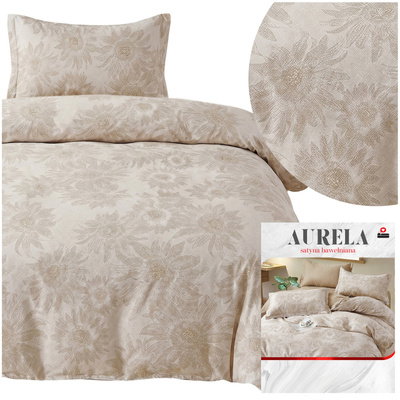 Bedding 140 x 200 2cz Satin Cotton Aurela 14