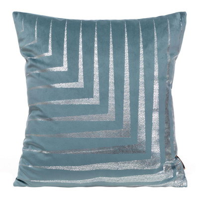 Obliečka na vankúš 45 x 45 Dekoračná Velvet Blink 31 Modrá