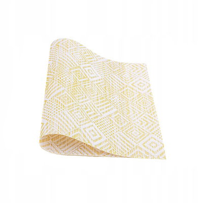 30 x 45 Decorative Geometric Yellow Placemat