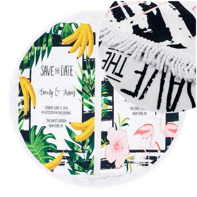Towel Blanket 150 cm Round Beach Boho 03