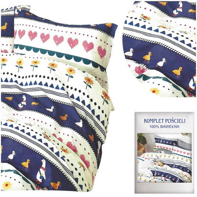 Cotton Satin Bedding No. A1396 160x200NP 3 parts