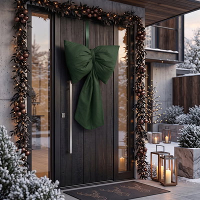 Bow 100 x 60 Cushion Christmas Decoration Decorative Big Bow 03