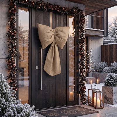 Bow 100 x 60 Cushion Christmas Decoration Decorative Big Bow 04