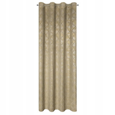 Zasłona 140 x 250 Dekoracyjna Velvet Areta Beżowy