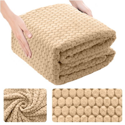 Blanket 200 x 220 Microfiber Embossed Plush Ala Circle 3D 07