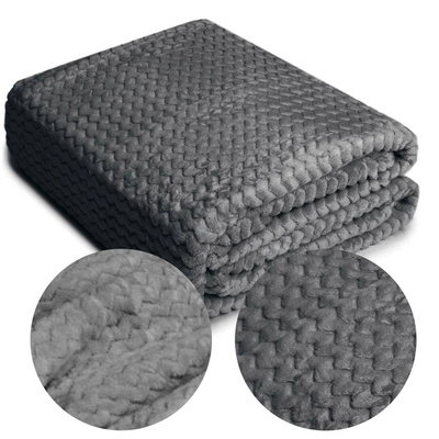 Blanket 200 x 220 Microfiber Embossed Zigzag C.Grafi