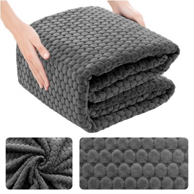 Blanket 200 x 220 Microfiber Embossed Plush Ala 3D Circle 06