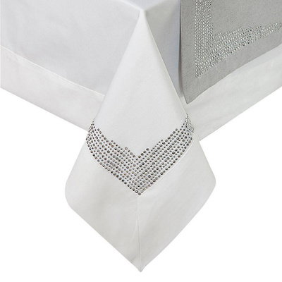 Exclusive Decorative Tablecloth Klara Steel 150 x 260