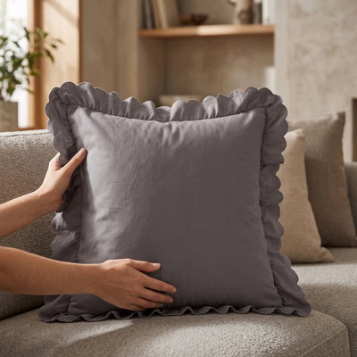 Poszewka 40 x 40 z Falbaną Luxury Jowita 06