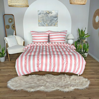 Pościel 220 x 200 3cz Mikrofibra w Pasy Eusebia Home 05