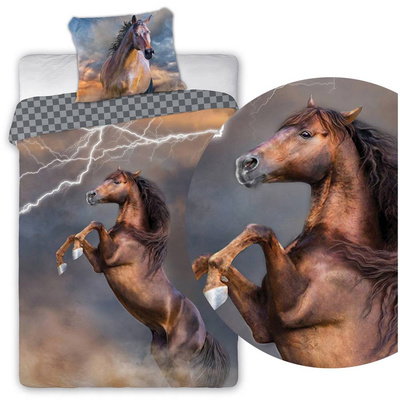 Bedding 160 x 200 Youth Horses 003 Thunderbolt