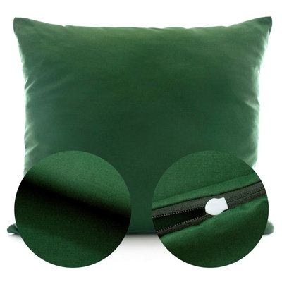 Cotton pillowcase 70 x 80 Uniform Ola Bottle Green