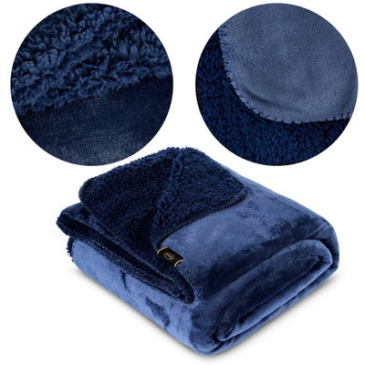 Blanket 200 x 220 Microfiber Two-sided Tedy Pomegranate