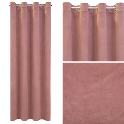 Záves 140 x 250 Dekoračný Aksamit Milo Tmavoružový