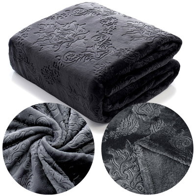 Blanket 200 x 220 Microfiber Embossed Clemente 02