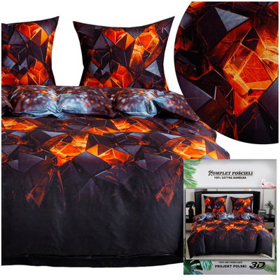 Bedding set 160 x 200 3pcs Satin Maria 3121