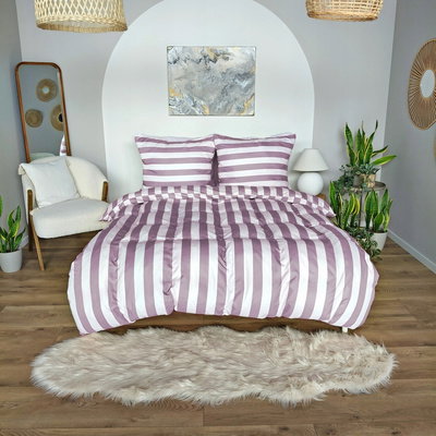 Pościel 140 x 200 2cz Mikrofibra w Pasy Eusebia Home 09