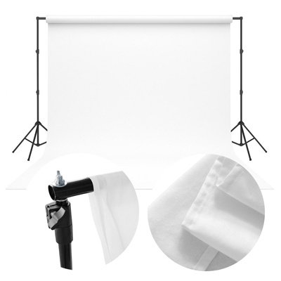 300 x 600 Photo Background Fabric White Gen