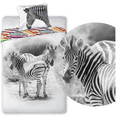 Pościel Młodzieżowa nr 367 Zebra 140x200NP 2 części 70x90