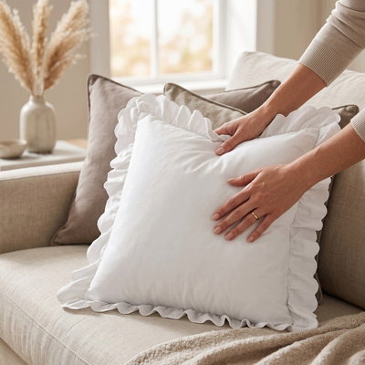 Poszewka 45 x 45 z Falbaną Luxury Jowita 08