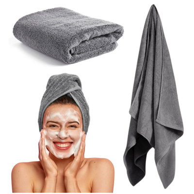 Otto Towel 70 x 140 400 g/m2 Cotton Grey