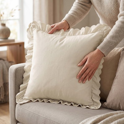 Poszewka 45 x 45 z Falbaną Luxury Jowita 04