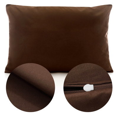 Cotton pillowcase 40 x 60 Solid Ola Brown