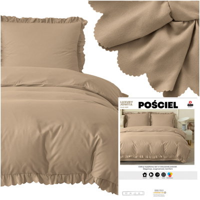 Bedding 160 x 200 3-piece with Ruffle Luxury Jowita 02