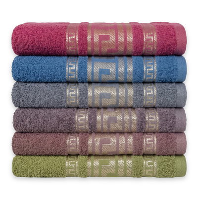 Set of 6 Towels, 70 x 140, Cotton, Narcis 17