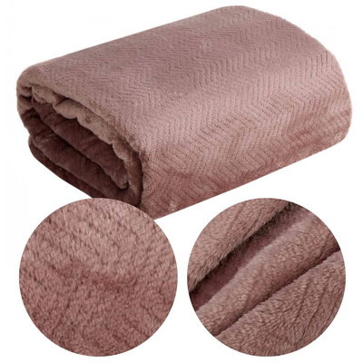 Blanket 70 x 160 Microfiber Design Cindy5 Brick