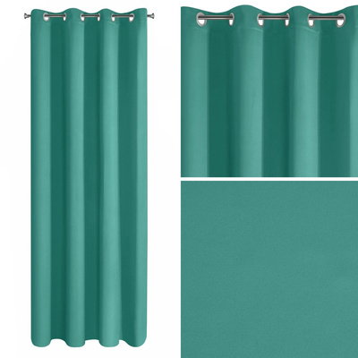 Curtain 135 x 250 Decorative Parisa Turquoise